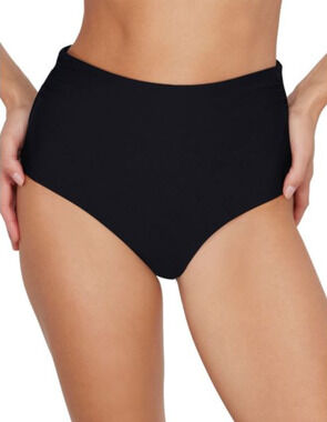 SUNSETS Women's Capri Fold-Over High Waist Bikini Bottom Small Black NWT